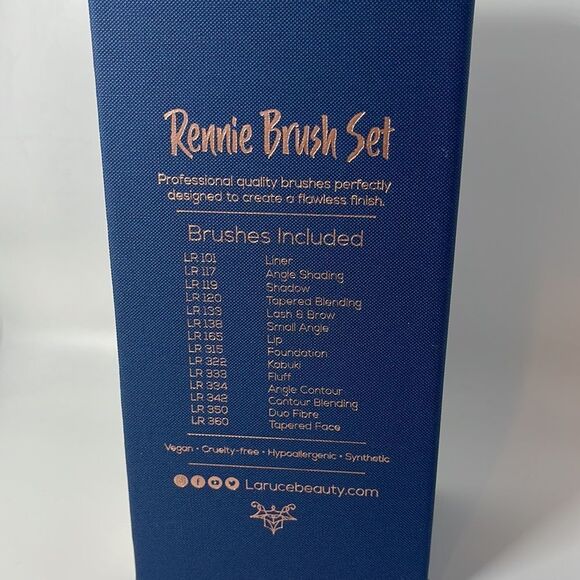 NWT LARUCE Beauty Rennie Brush Set (14 brushes + Cup) - Picture 7 of 7